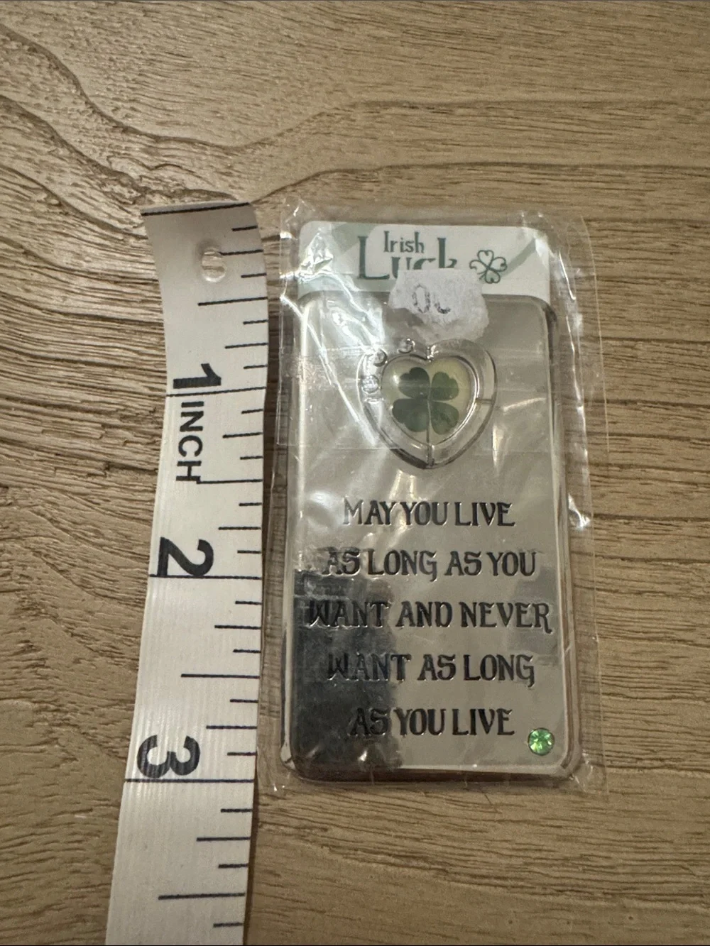 Irish Luck Silver Phone Case with Green Clover Accent refrigerator magnet Irish - Picture 5 of 5